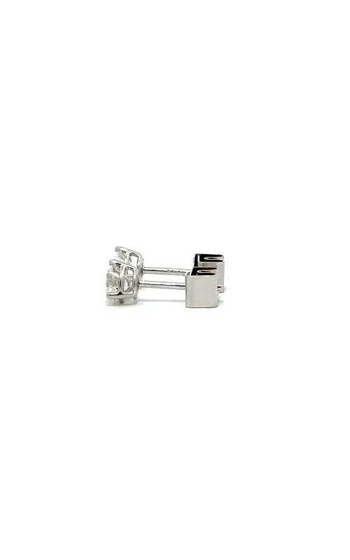 14K WHITE GOLD M DIAMOND STUD EARRINGS   G14480