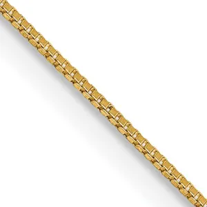 14KT Yellow Gold 26-inch 0.5MM Box Pendant Chain