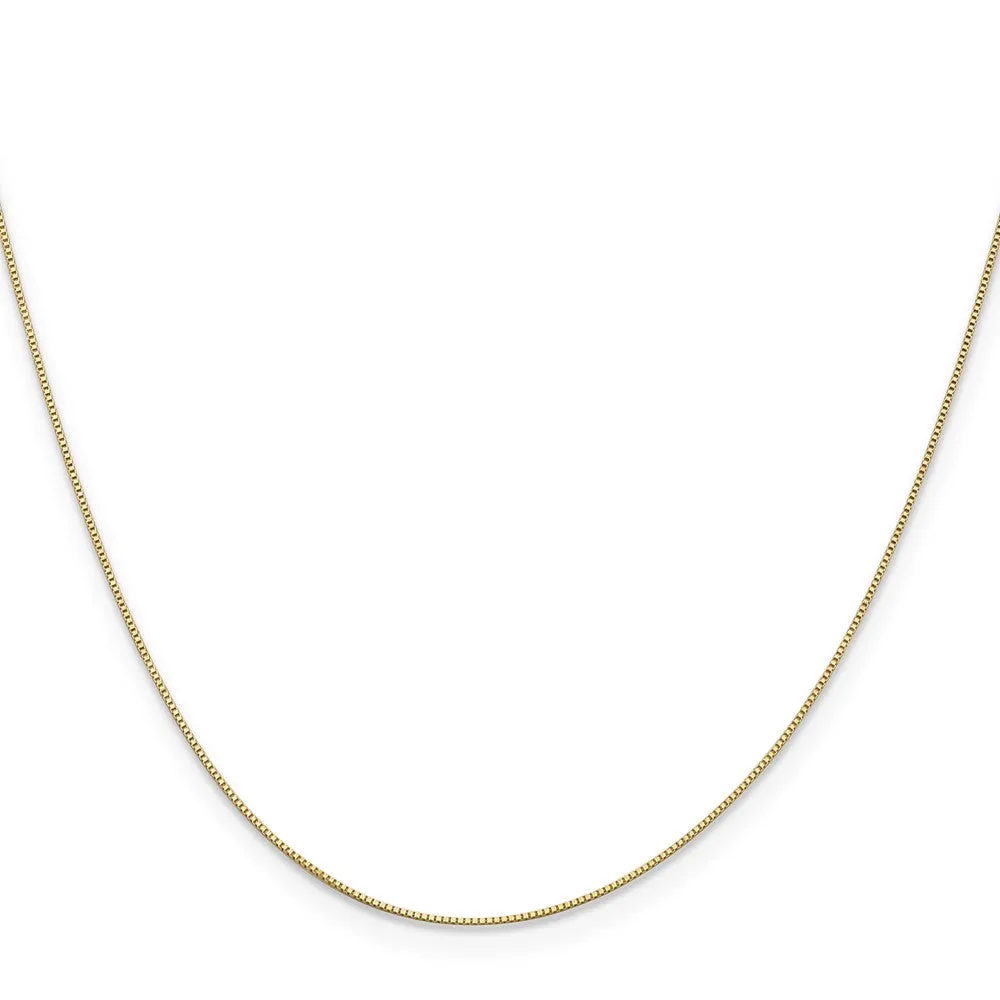 14KT Yellow Gold 26-inch 0.5MM Box Pendant Chain