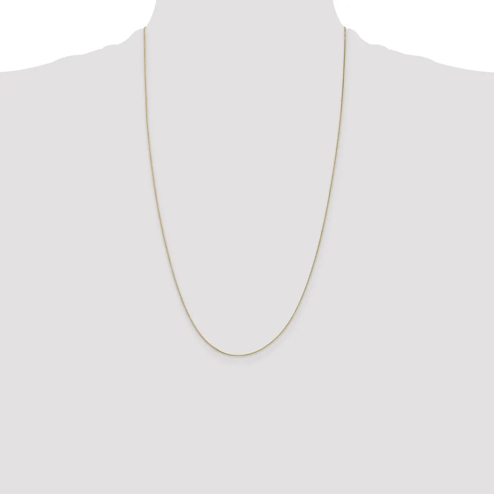 14KT Yellow Gold 26-inch 0.5MM Box Pendant Chain