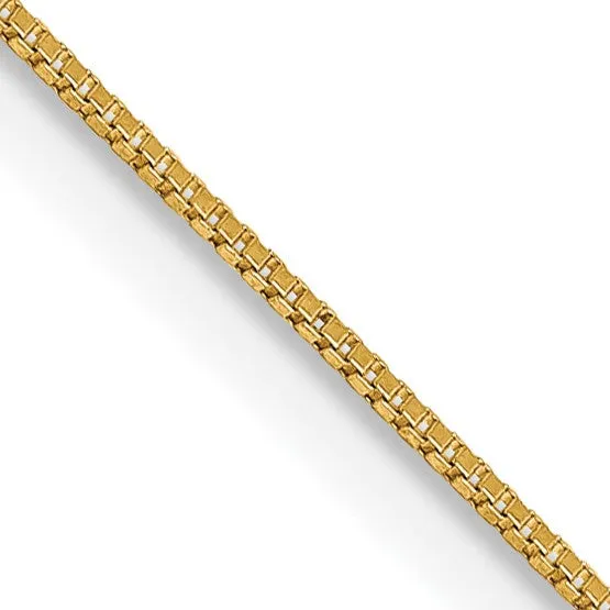14KT Yellow Gold 26-inch 0.5MM Box Pendant Chain