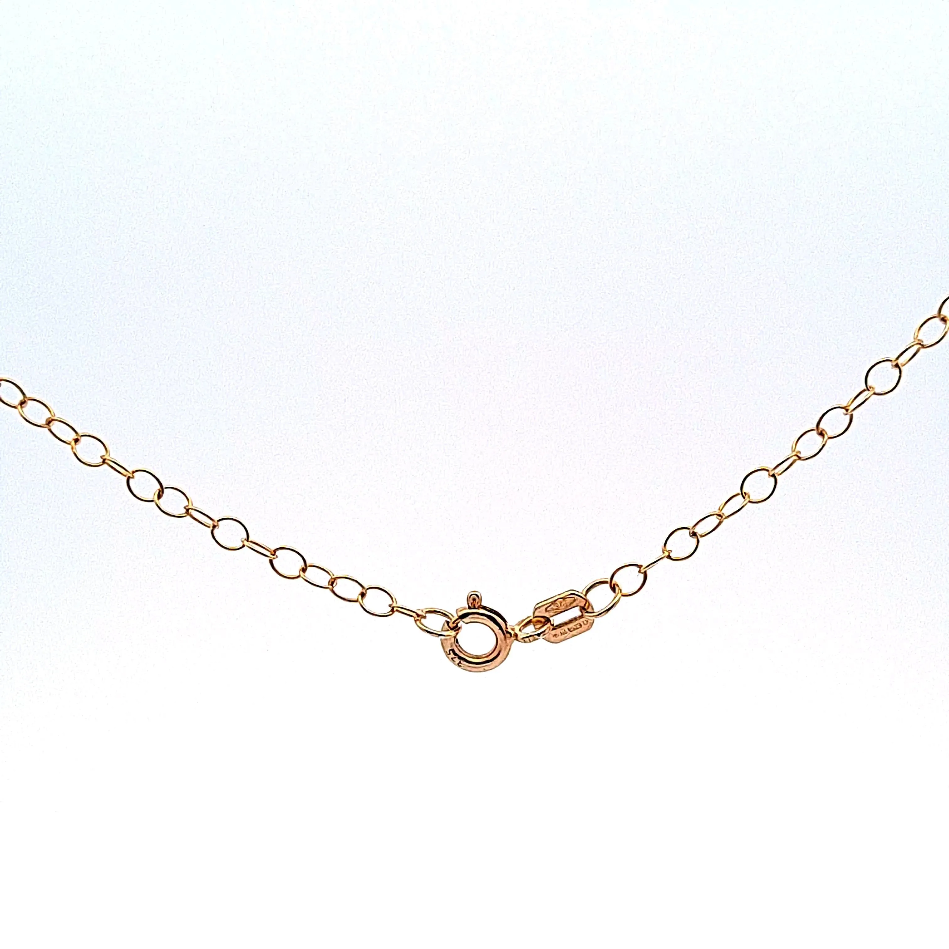 9ct gold trace chain for pendants,20"/51cm 34803