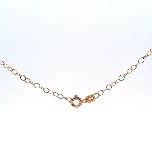 9ct gold trace chain for pendants,20"/51cm 34803