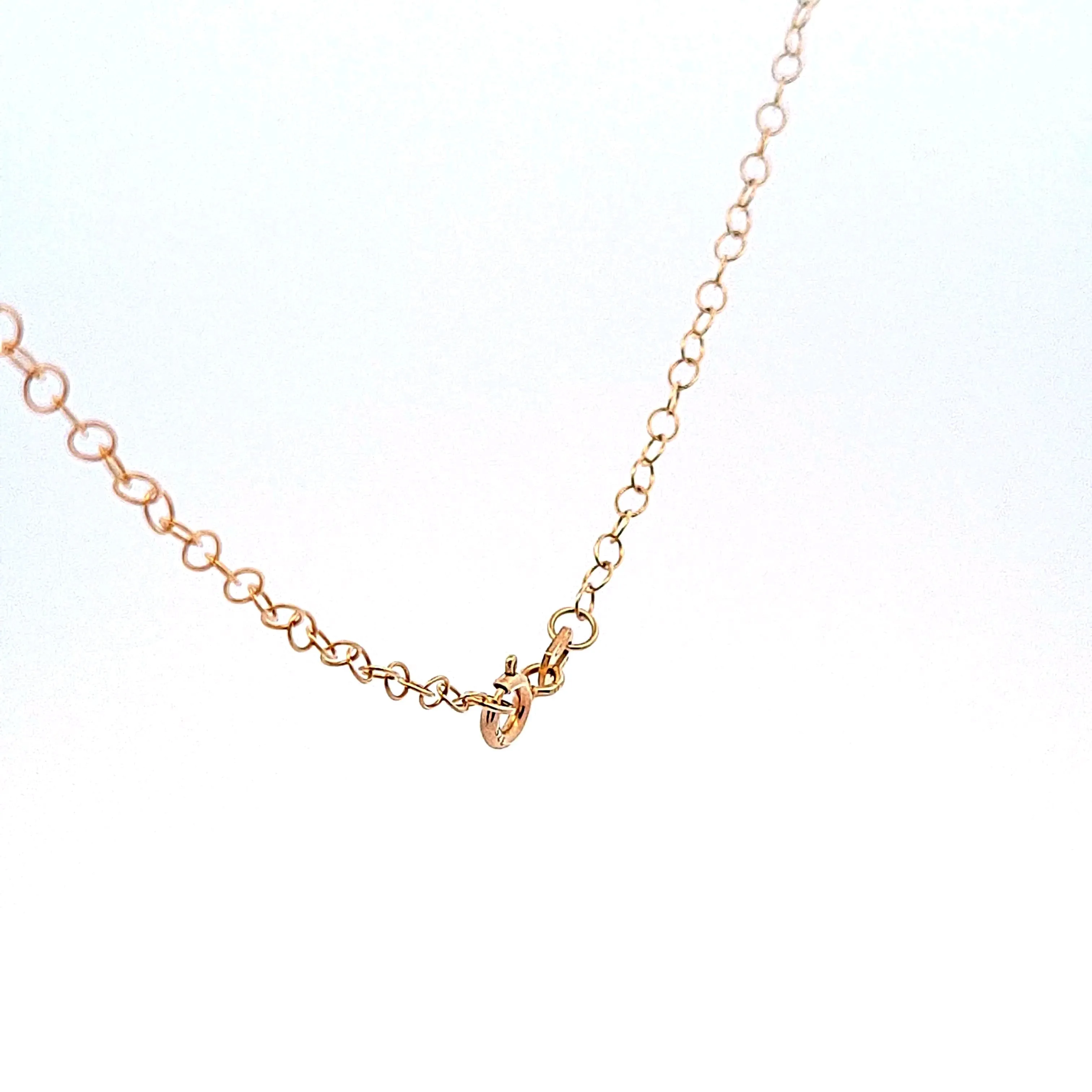 9ct gold trace chain for pendants,20"/51cm 34803