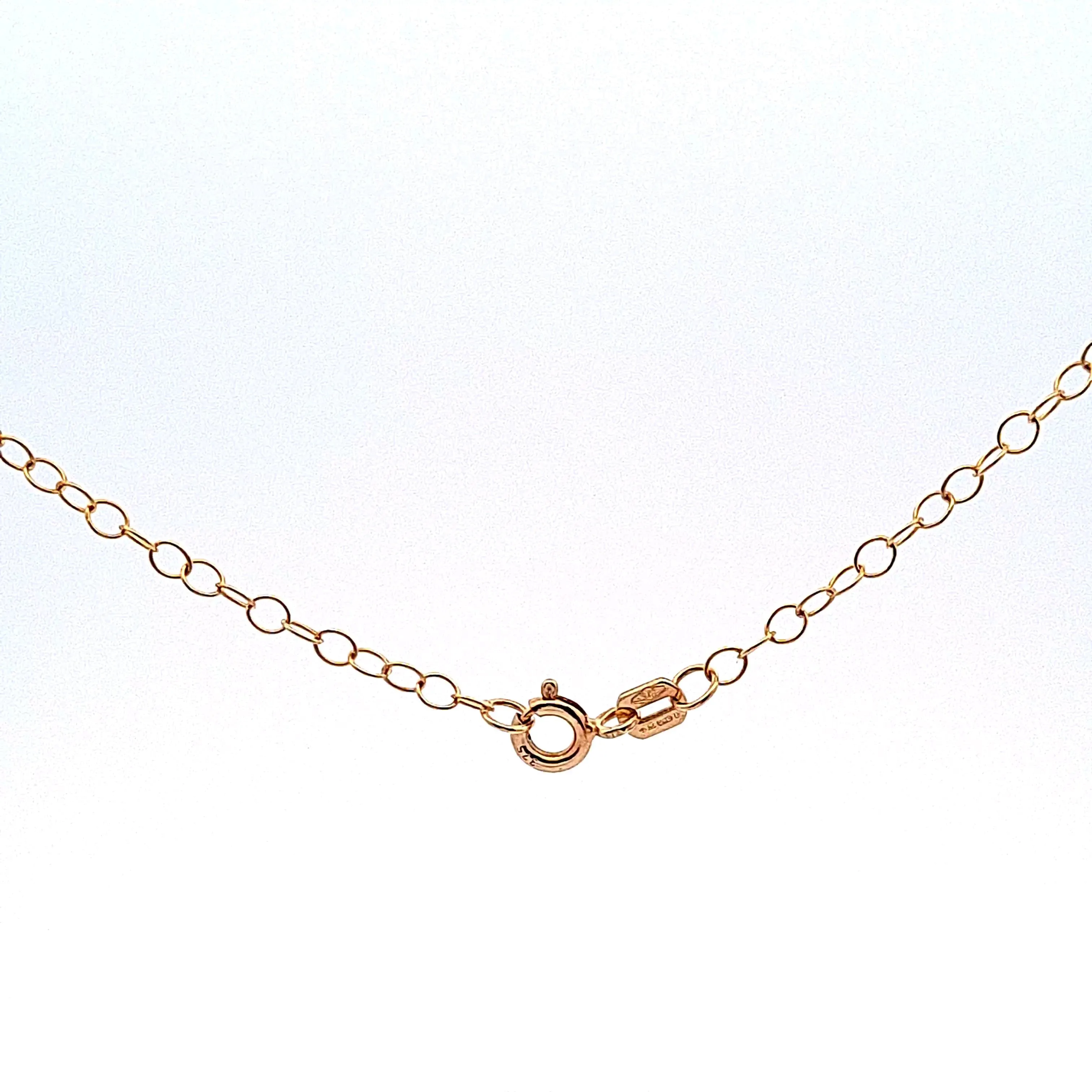 9ct gold trace chain for pendants,20"/51cm 34803