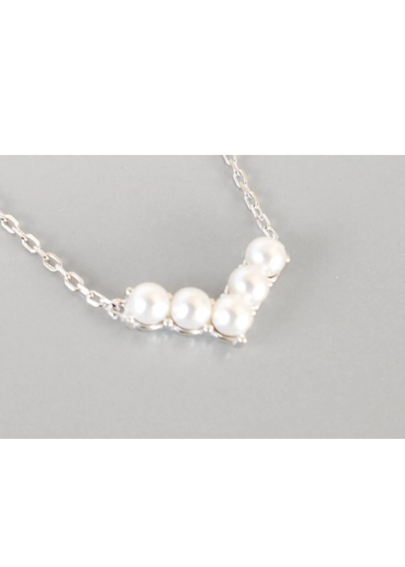 Adele Silver Pearl Necklace 18K