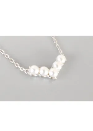 Adele Silver Pearl Necklace 18K
