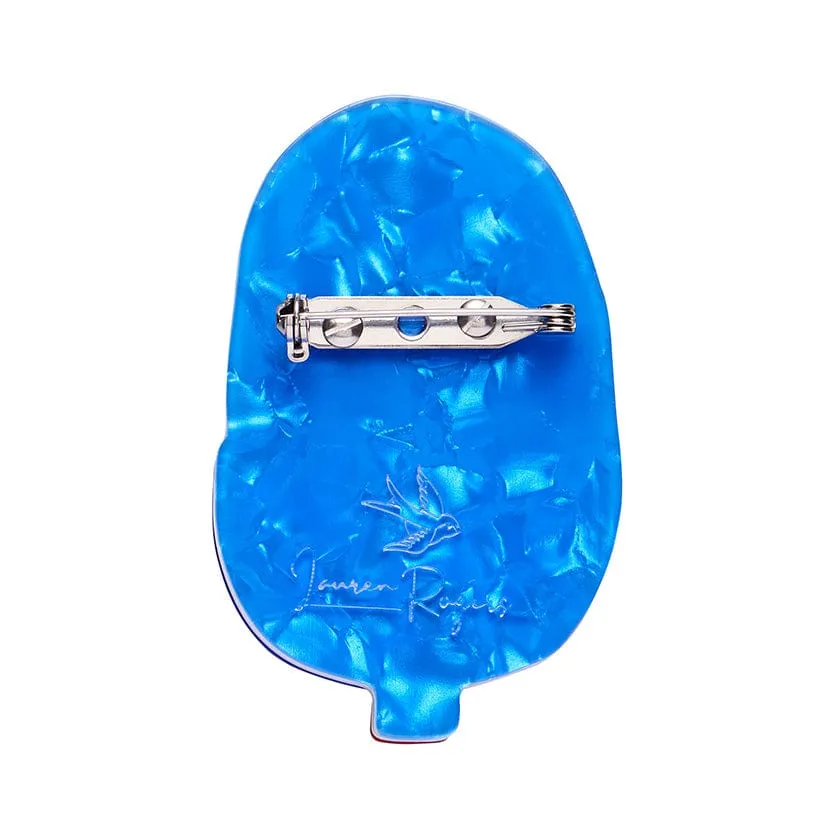 Balanced Blue Banksia Brooch