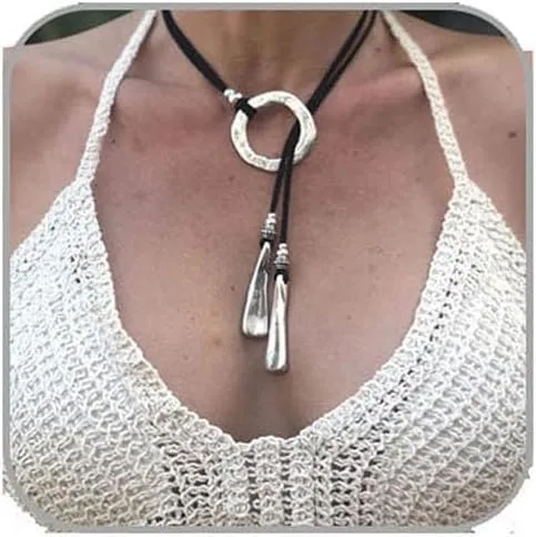 Boho Choker Necklaces for Women Vintage Layered Leather Necklace Western Boho Turquoise Necklace Prom Jewelry Present