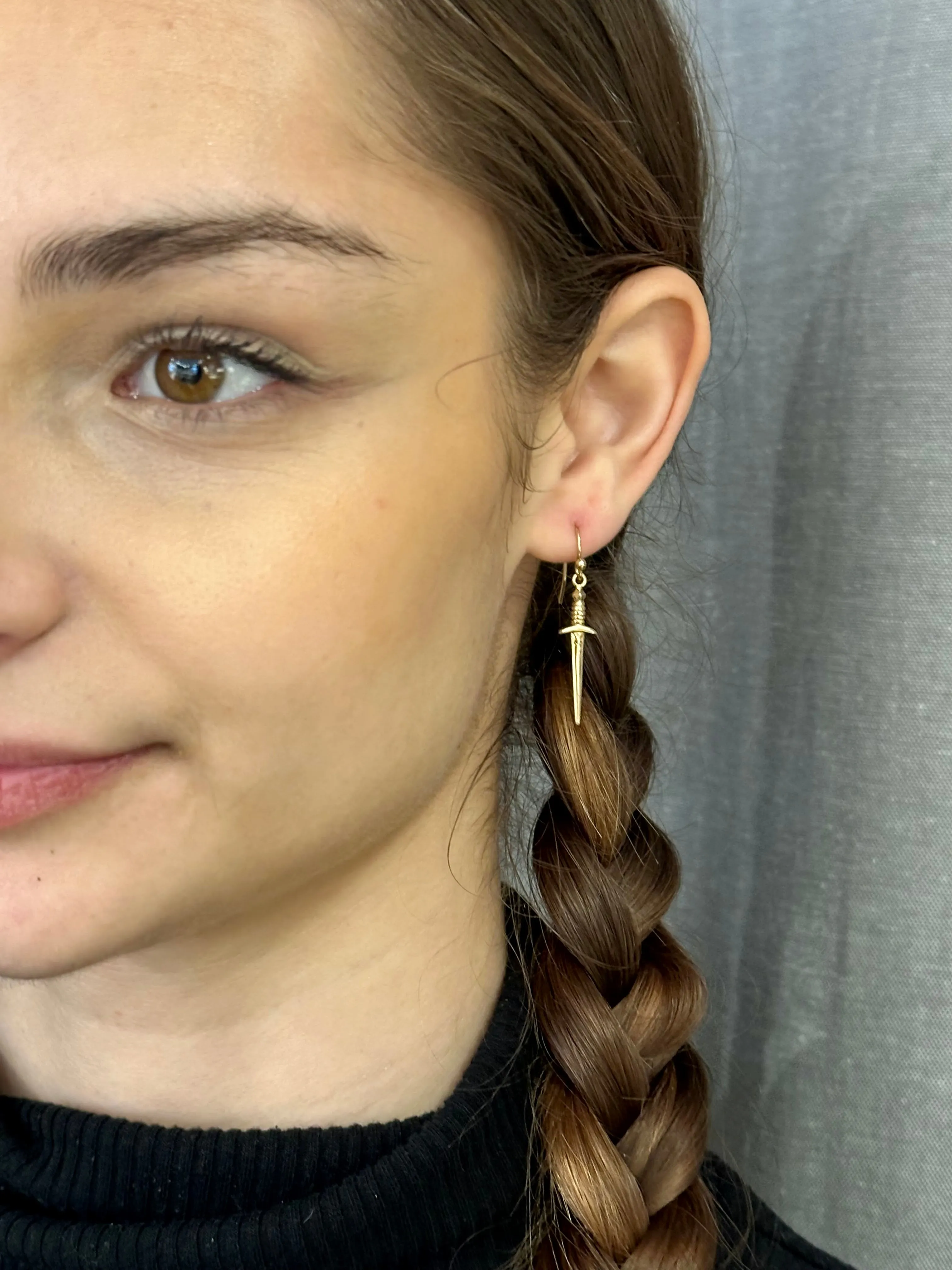 Bronze Dagger Earrings - Medium
