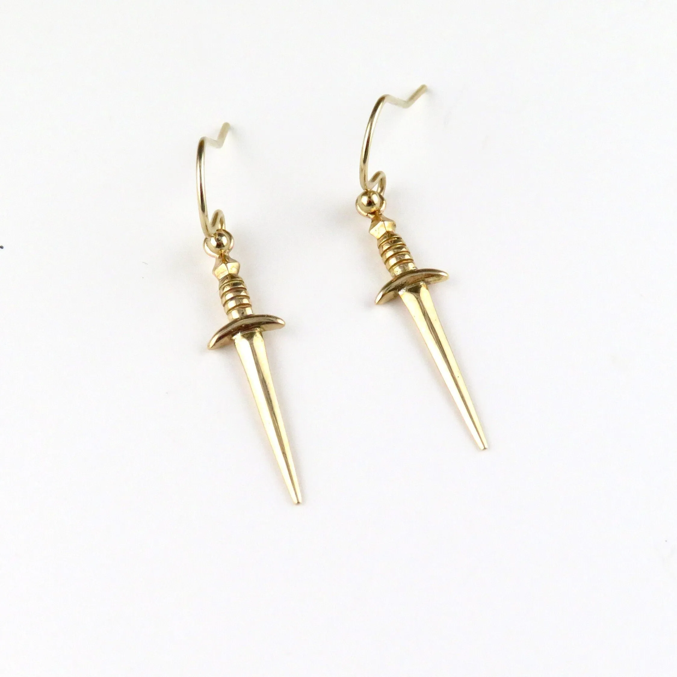 Bronze Dagger Earrings - Medium