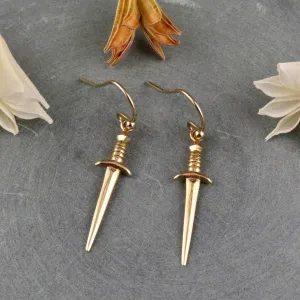 Bronze Dagger Earrings - Medium