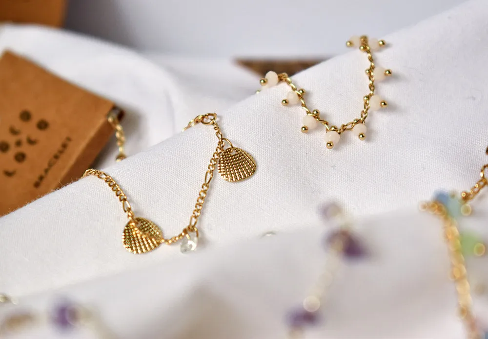 Chain Necklace Gold - Shell
