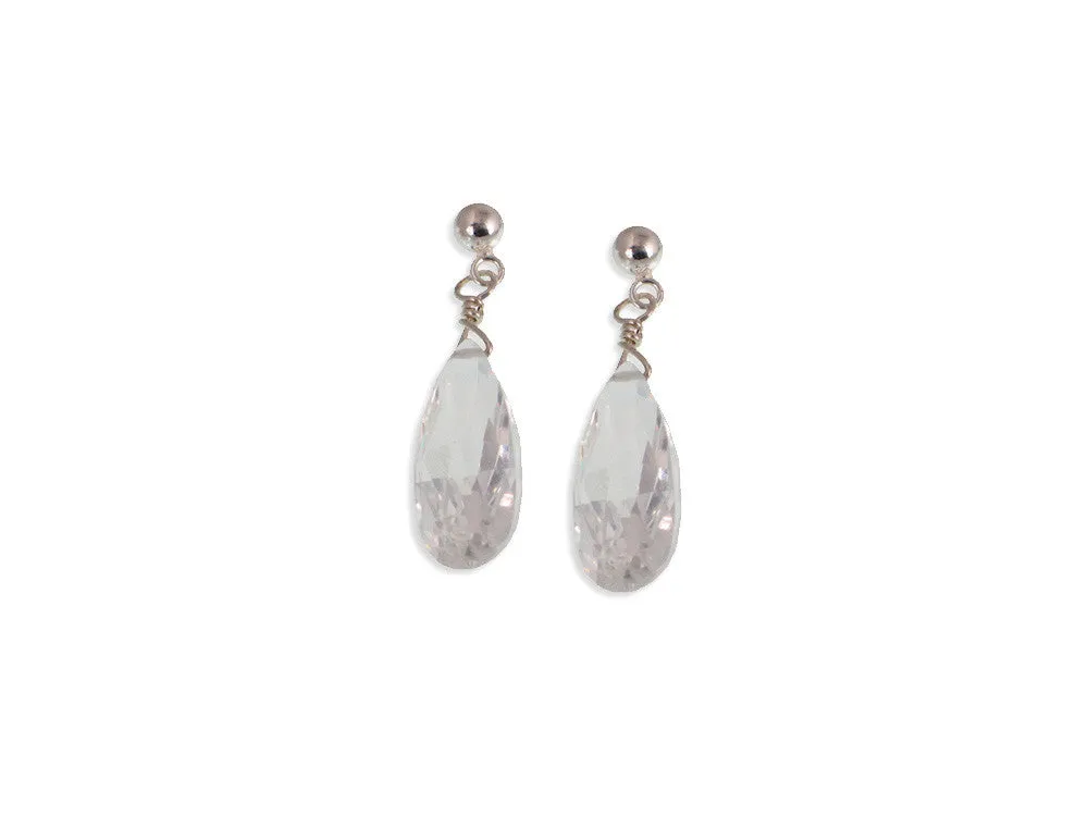 Crystal Drop Earrings Small