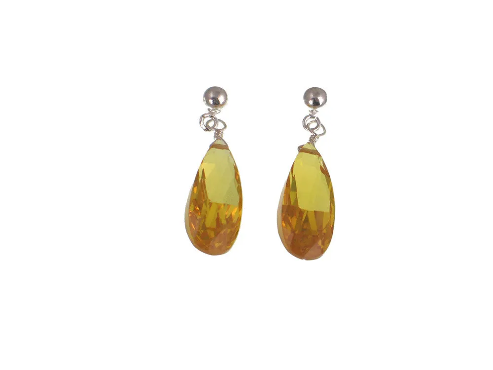Crystal Drop Earrings Small
