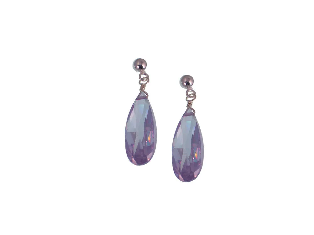 Crystal Drop Earrings Small
