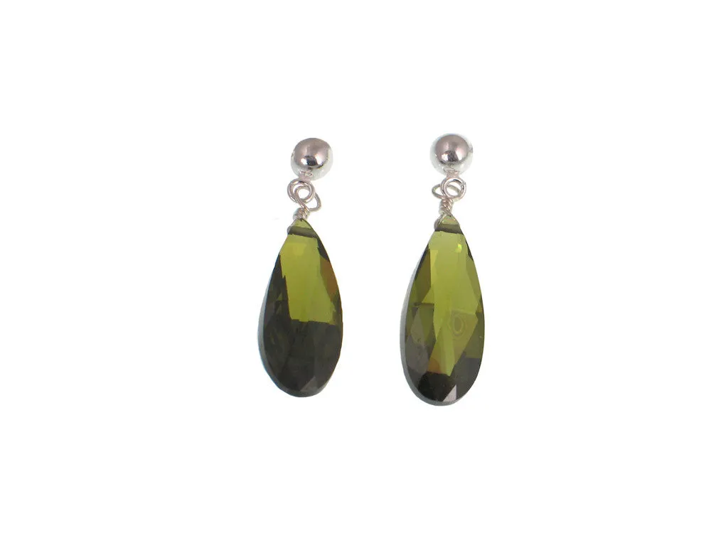 Crystal Drop Earrings Small