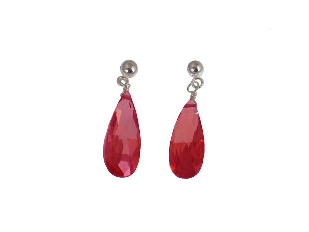 Crystal Drop Earrings Small