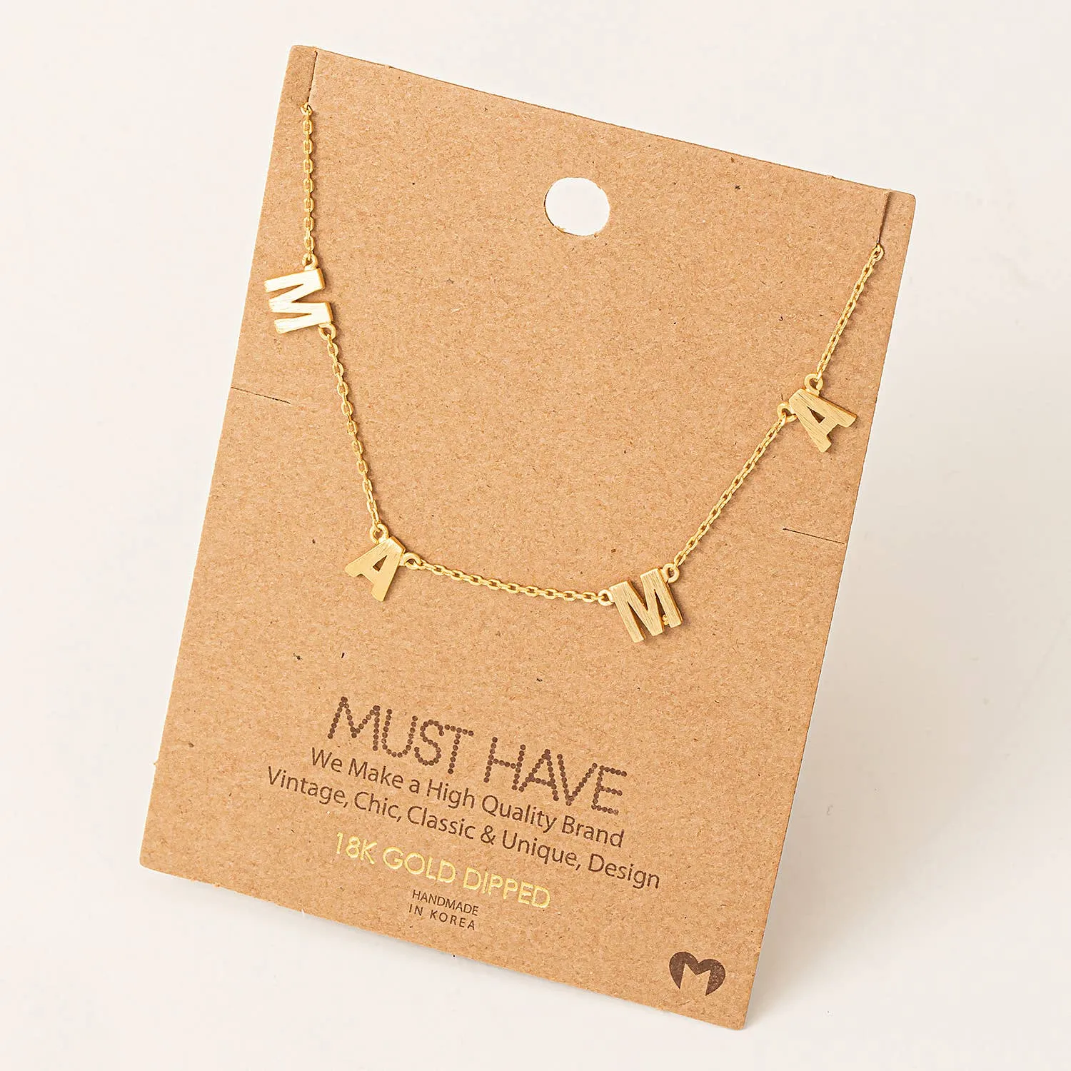 Dainty Mama Station Charm Necklaces