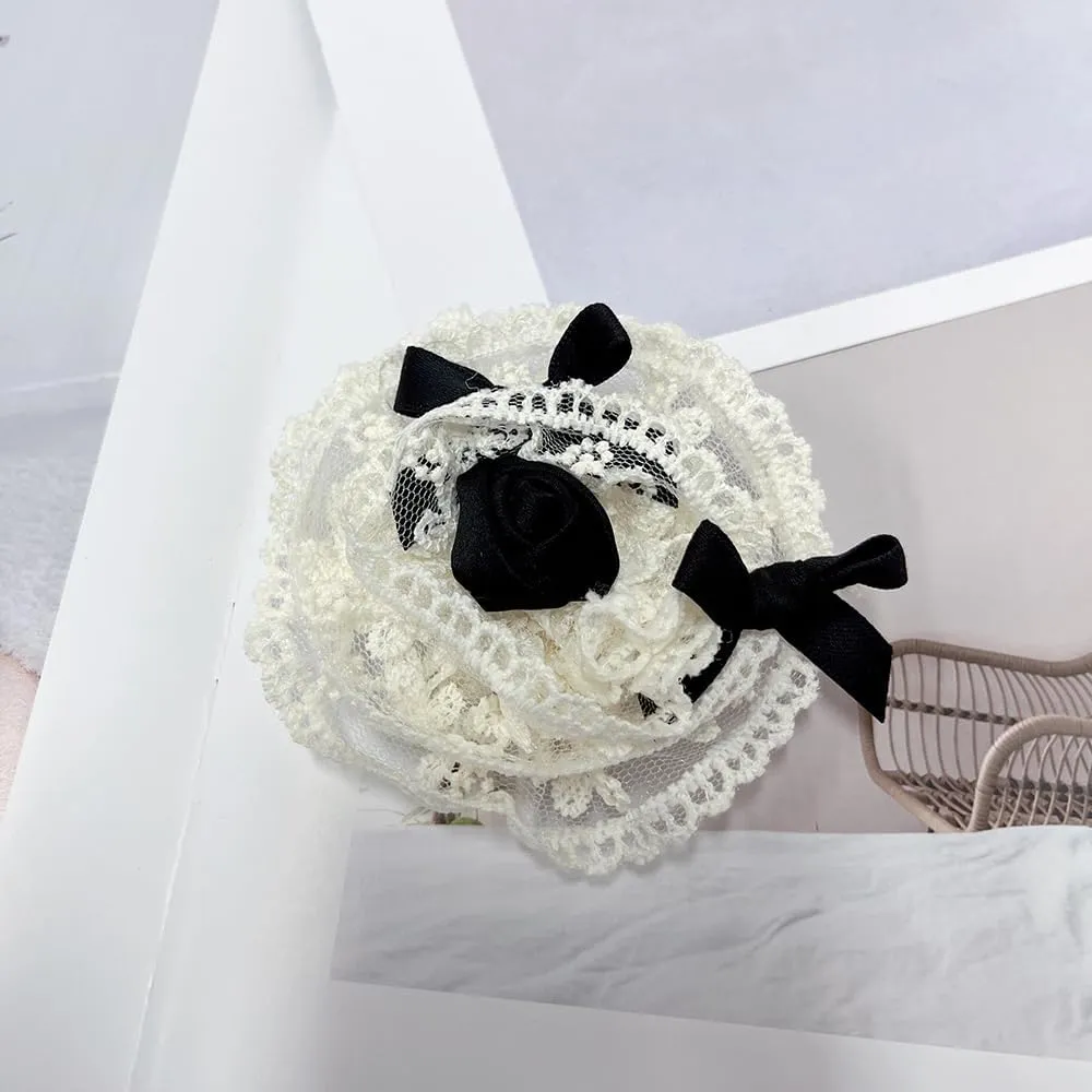 Dainty Satin Lace Rose Flower Brooches Large Big Camellia Brooch Pins for Women Elegant Corsage for Sweet Girls Summer Camisole Skirt Collar Accessories Party Wedding Valentine's Day Gifts