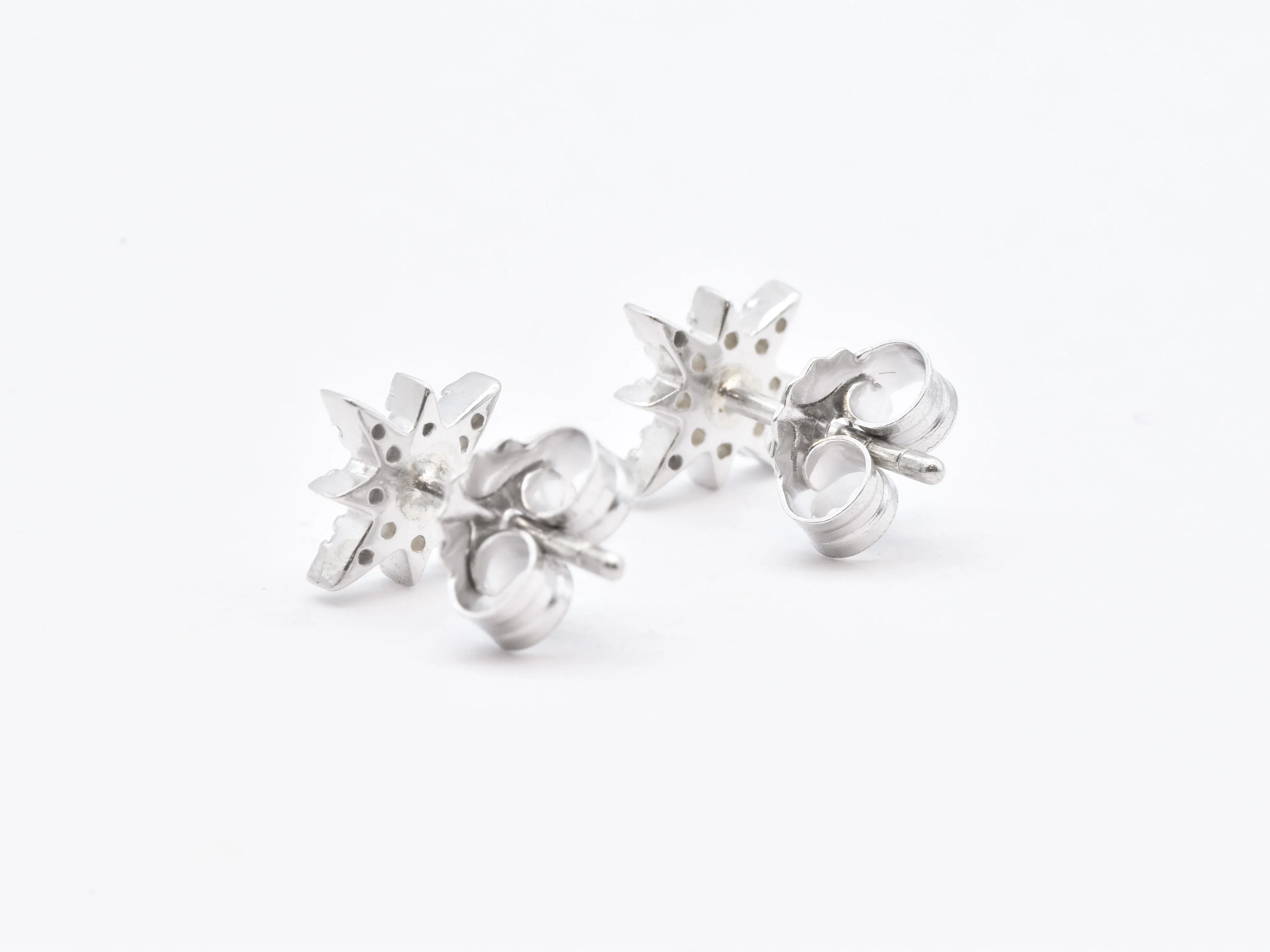 Dainty Star Earrings - Star Diamond Studs - Minimalist Star Earrings
