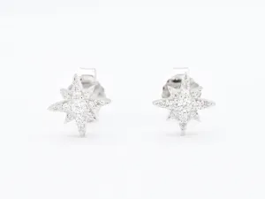 Dainty Star Earrings - Star Diamond Studs - Minimalist Star Earrings