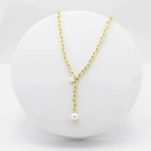Dangle Pearl Necklace