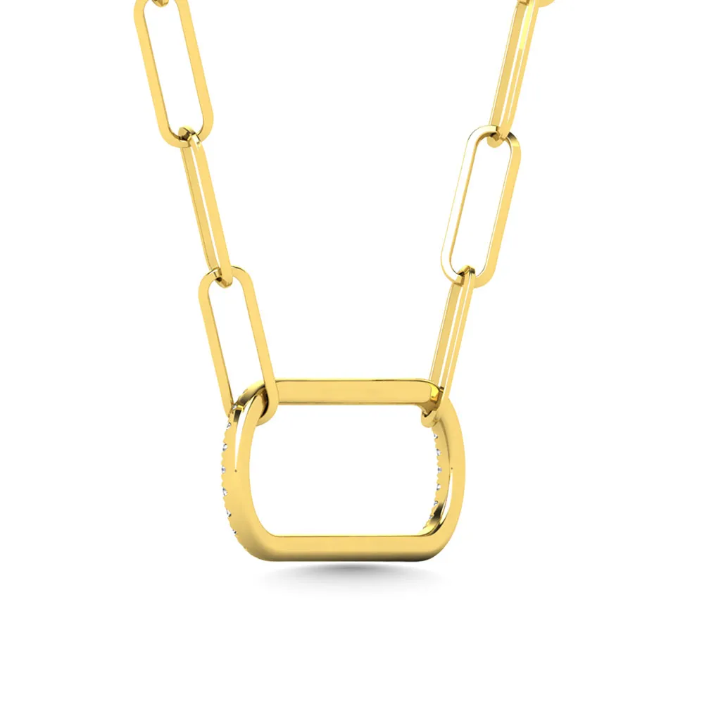 Diamond 1/5 Ct.Tw. Fashion Pendant in 10K Yellow Gold