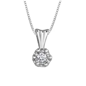 Diamond Crown Illusion Pendant