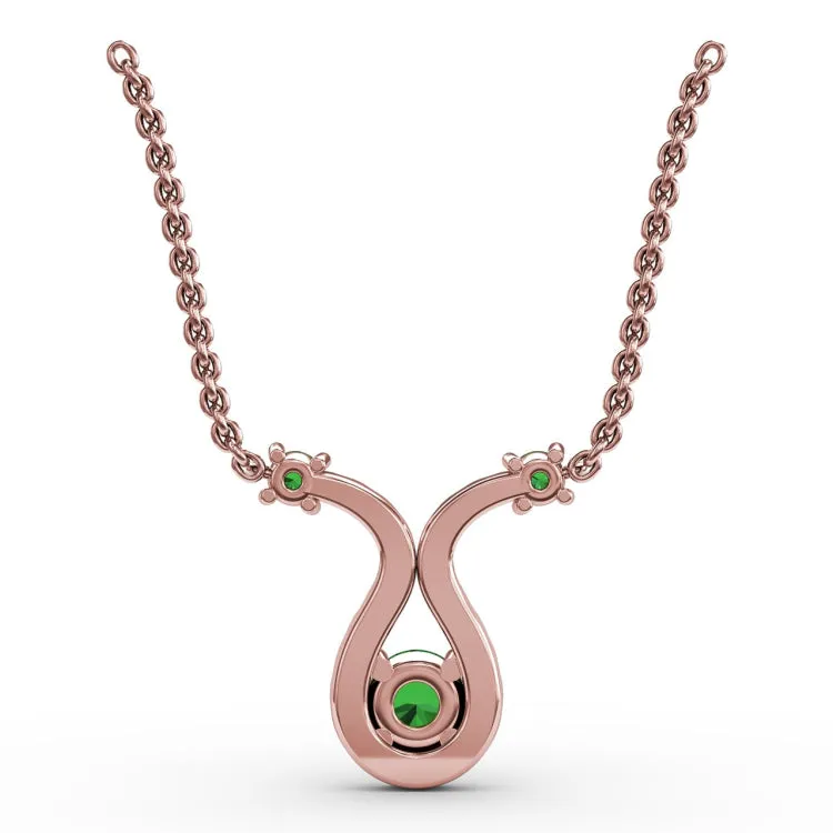 Full of Life Emerald and Diamond Pendant