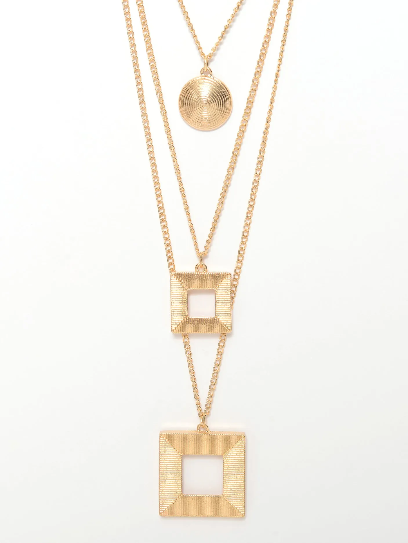 Geometric Pendants Necklace