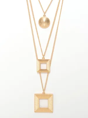 Geometric Pendants Necklace