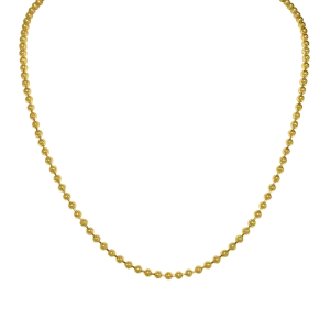 Gold Ball 3mm Chain 16”