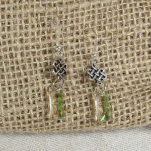 Gold Crystal Drop Earrings
