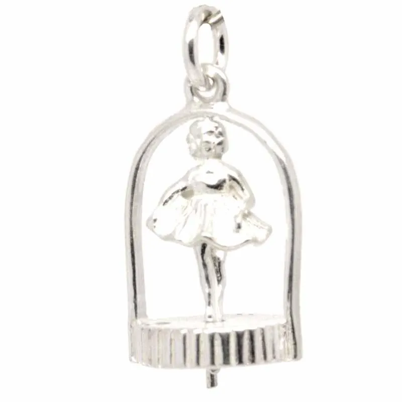 Gold Twirling Ballerina Charm