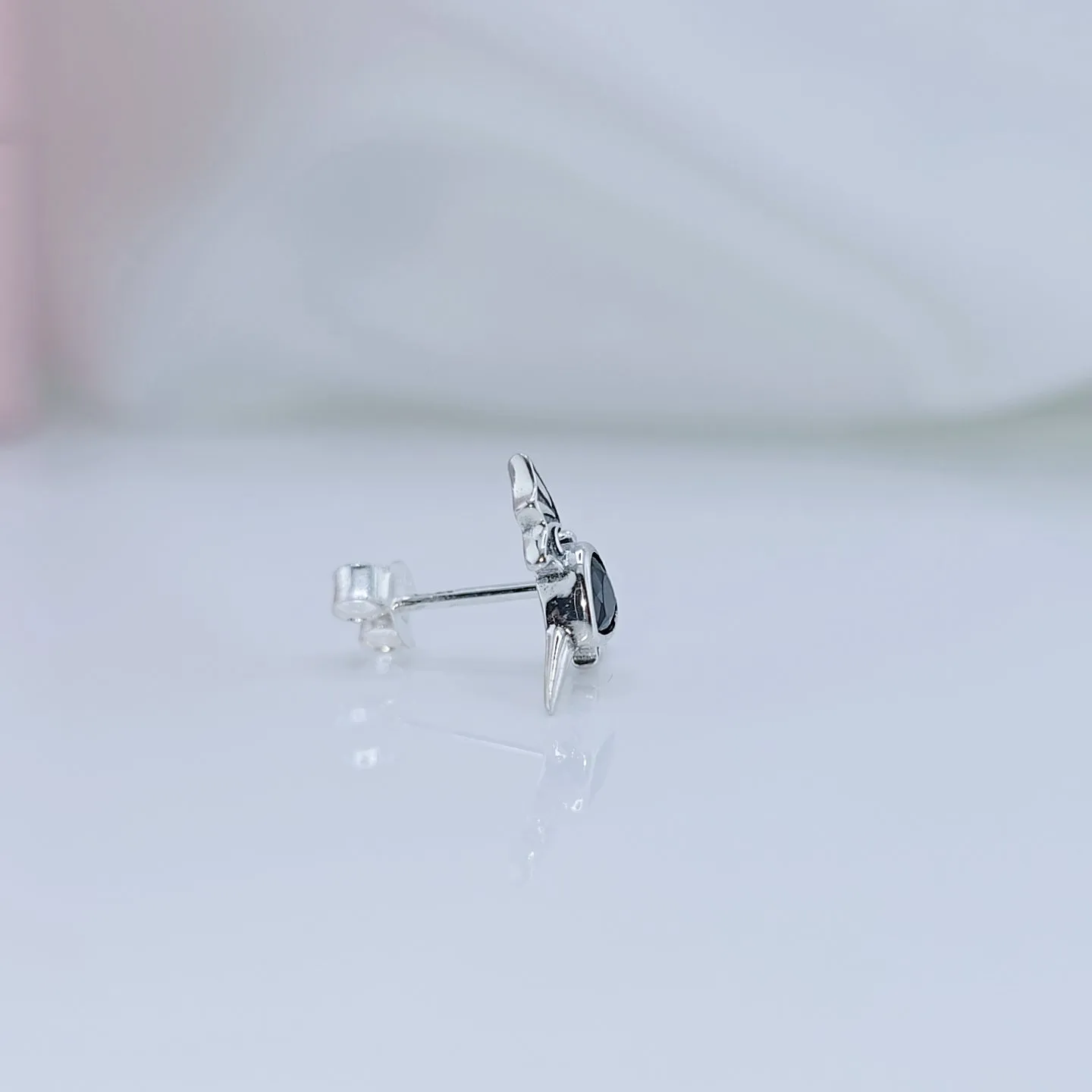 Gothic Black Diamond Earrings