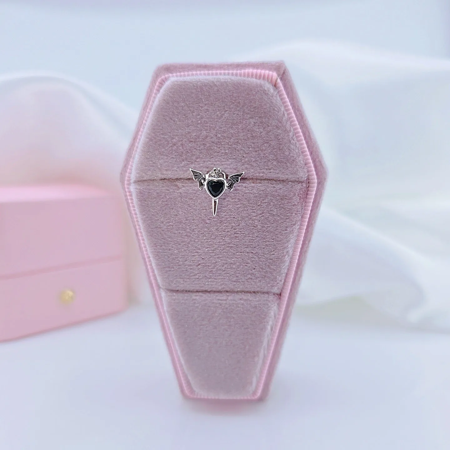 Gothic Black Diamond Earrings