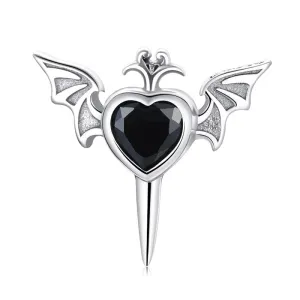 Gothic Black Diamond Earrings