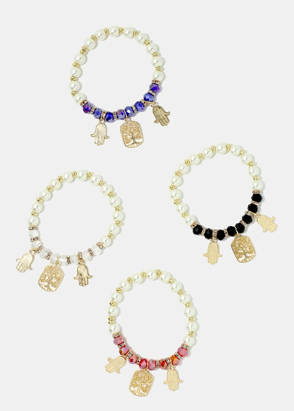 Hamsa Hand Bead Bracelet