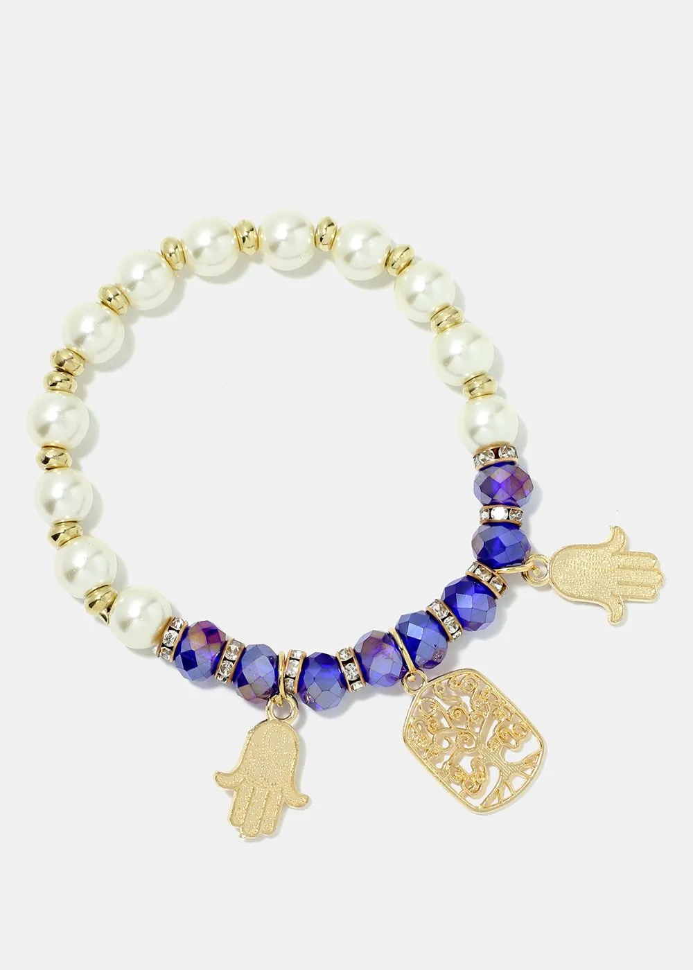 Hamsa Hand Bead Bracelet