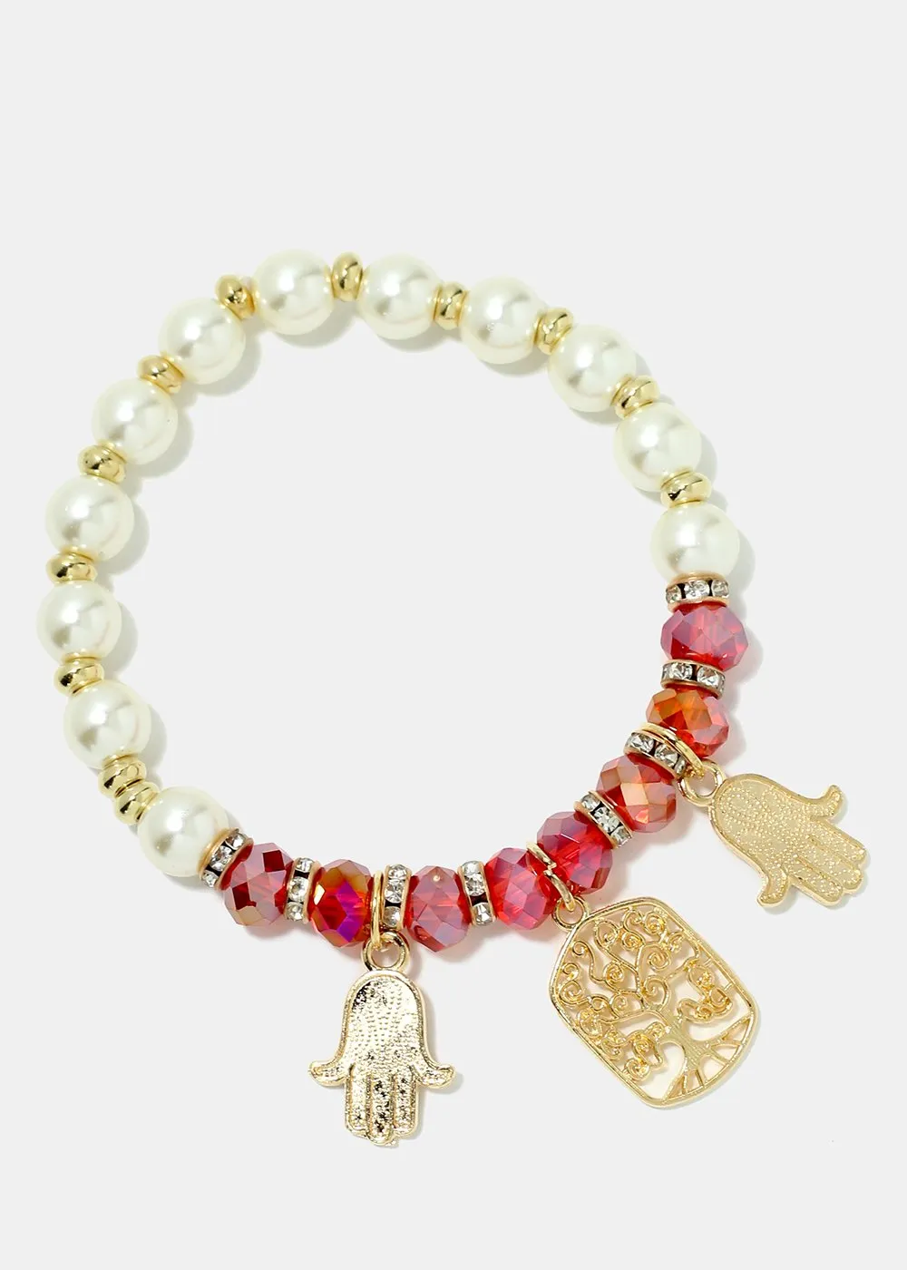 Hamsa Hand Bead Bracelet