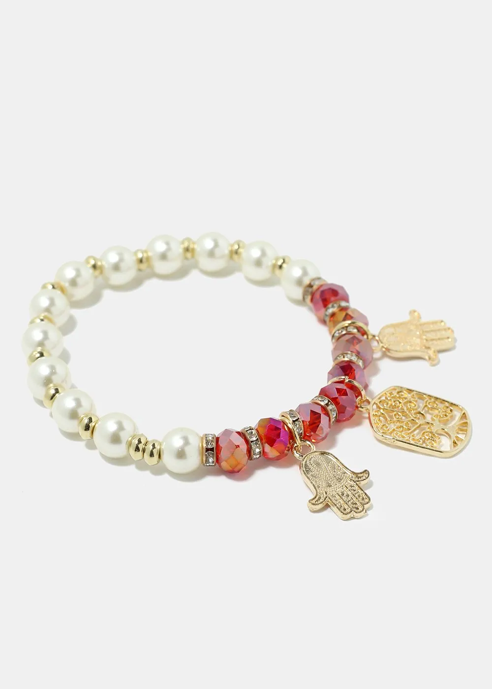 Hamsa Hand Bead Bracelet