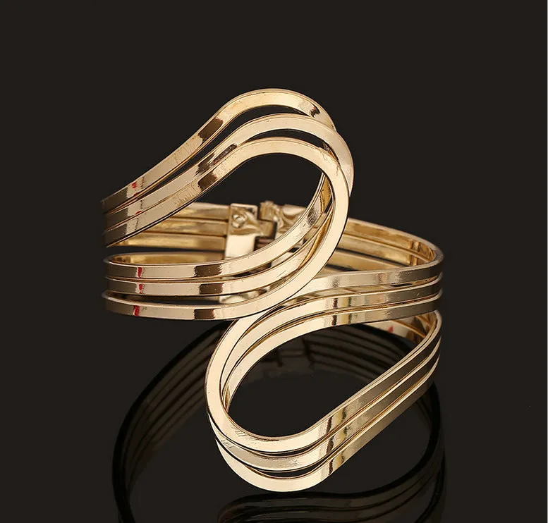High-end exaggerated metal bracelet