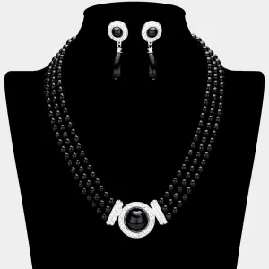 iLLASPARKZ 3Row Pearl Necklace