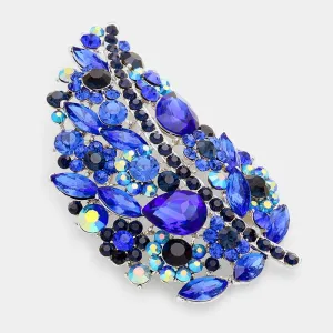 iLLASPARKZ Glass Crystal Leaf Pin Brooch