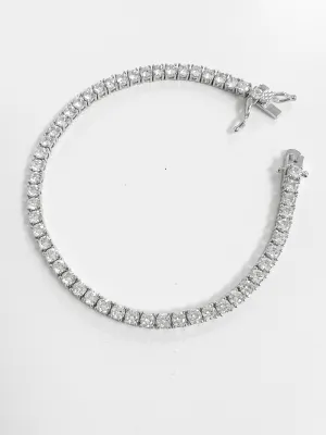 Jana - Tennis Bracelet (Silver)