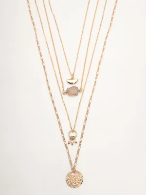 Layered Pendants Necklace