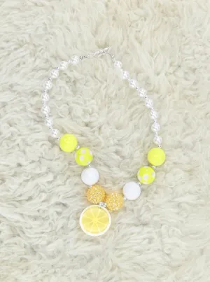 Lemon Pearl Bubblegum Necklace