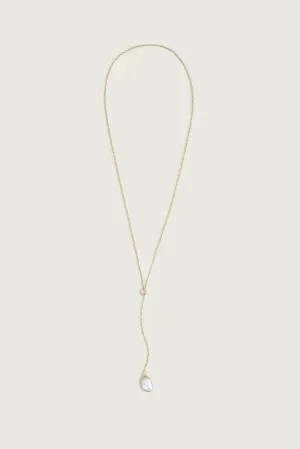 Leslie Francesca Pearl Lariat Necklace