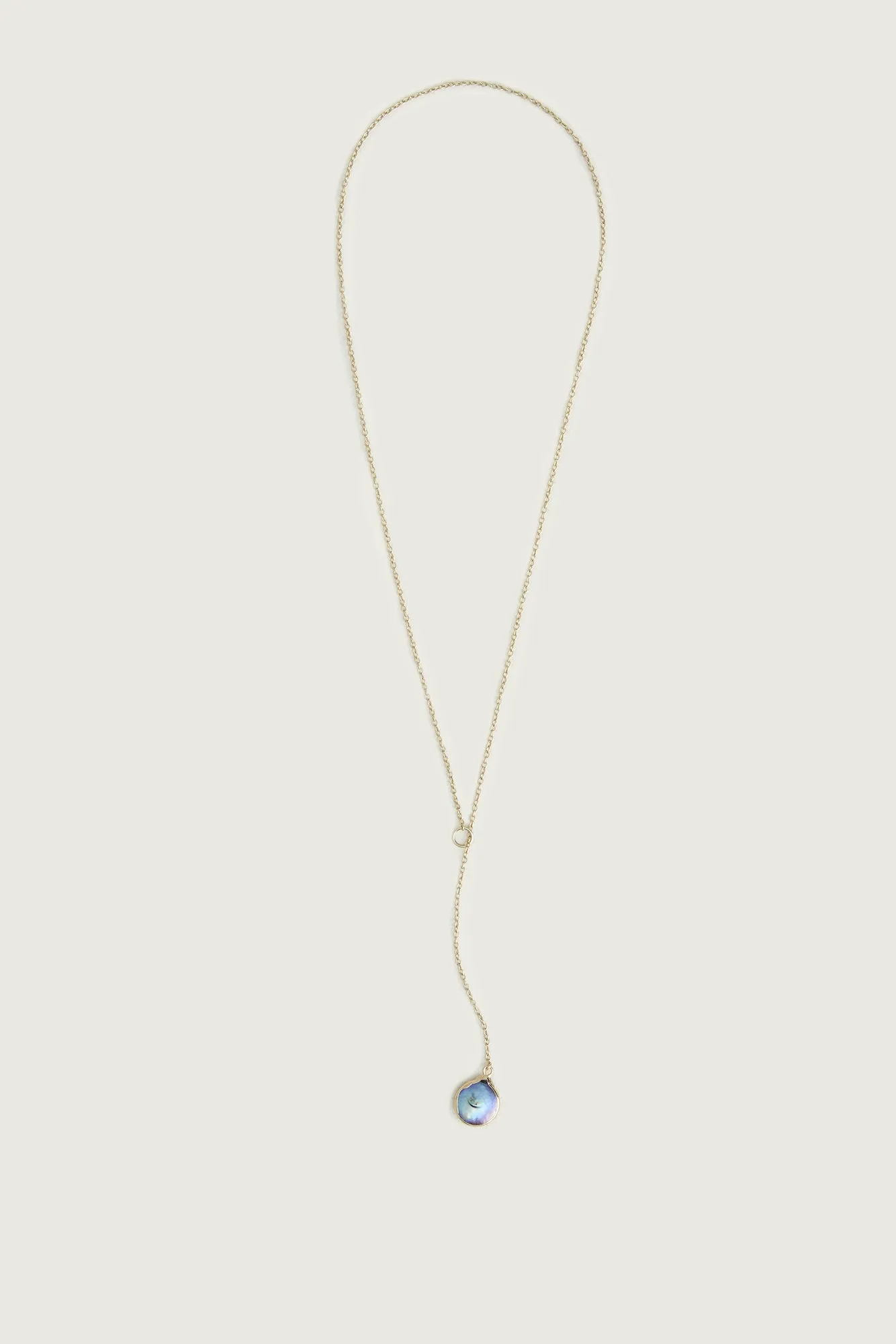 Leslie Francesca Pearl Lariat Necklace